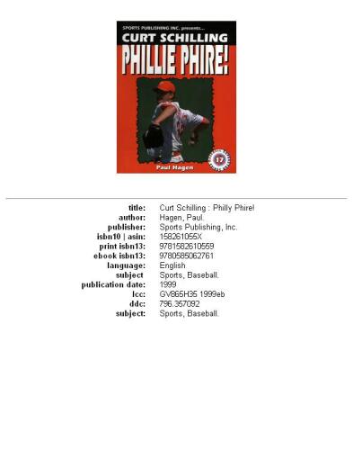 Curt Schilling Phillie Phire!