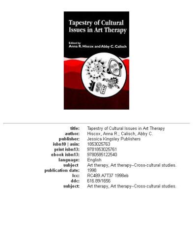 Tapestry of cultural issues in art therapy