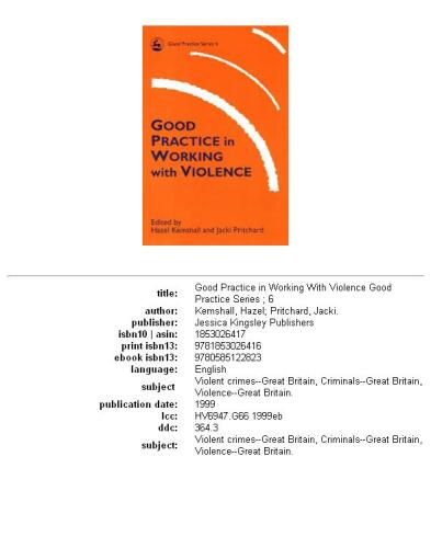 Good practice in working with violence