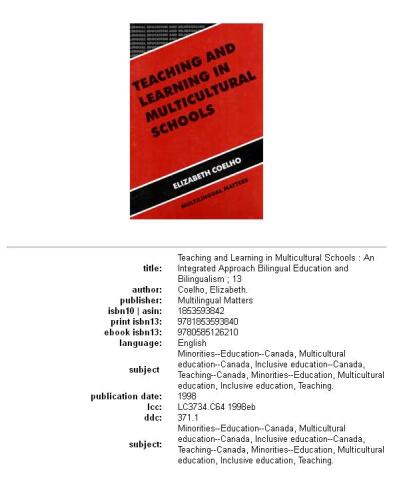 Teaching and learning in multicultural schools: an integrated approach