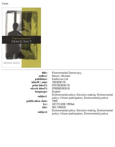 Environmental democracy