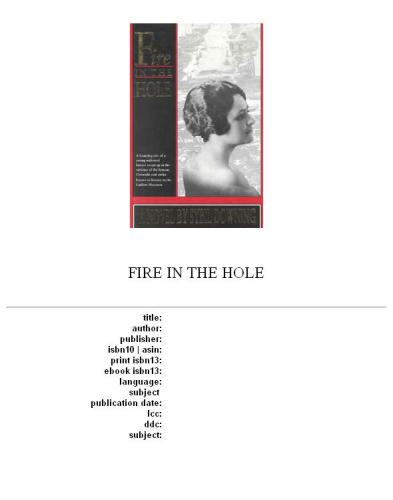 Fire in the Hole (Women's West Series)