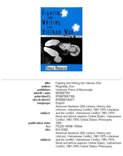 Fighting and Writing the Vietnam War