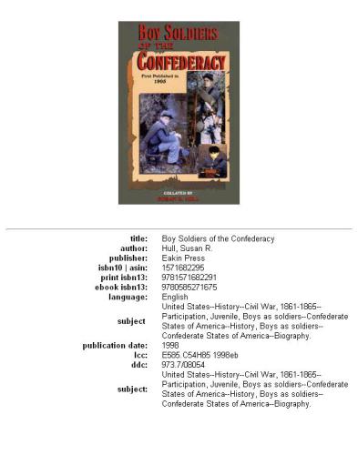 Boy Soldiers of the Confederacy