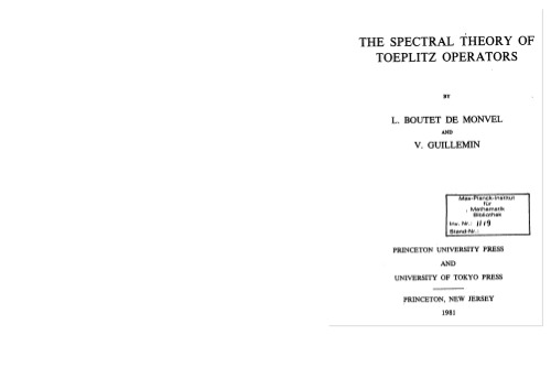 The spectral theory of Toeplitz operators
