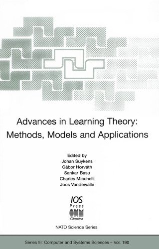 Advances in learning theory: methods, models, and applications