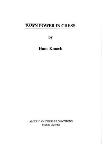 Pawn Power in Chess