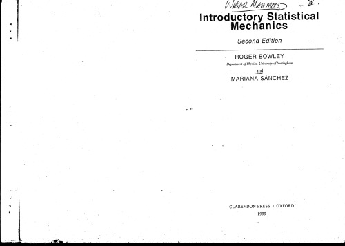 Introductory Statistical Mechanics, Second Edition