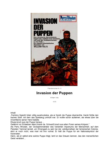 Perry Rhodan. Taschenbuch Bd. 9, Invasion der Puppen