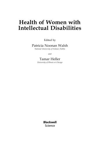 Health of Women with Intellectual Disabilities
