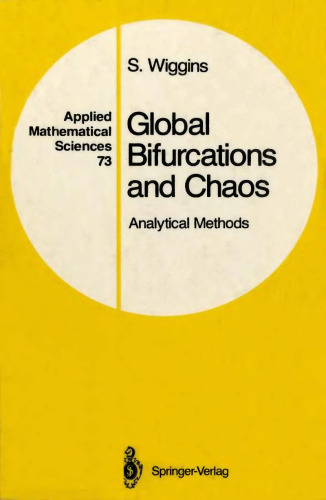 Global Bifurcations and Chaos: Analytical Methods