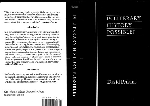 Is Literary History Possible?