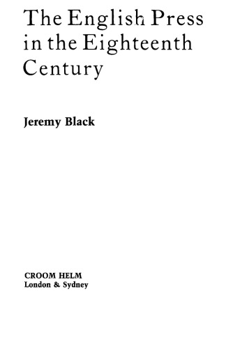 English Press in the Eighteenth Century