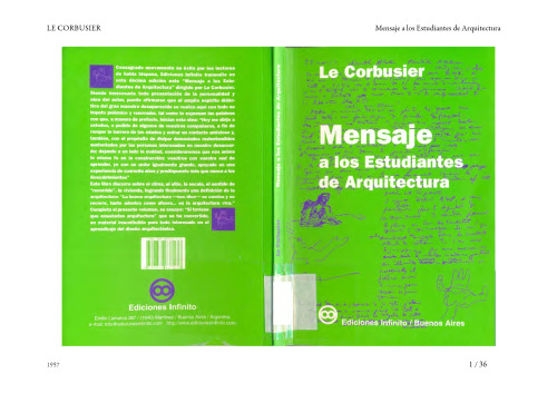 Mensaje a los estudiantes de arquitectura