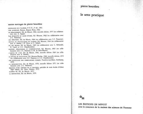 Le sens pratique (Le Sens commun)