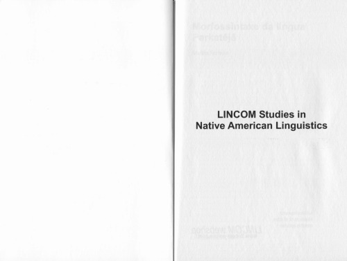 Morfossintaxe da língua Parkatêjê