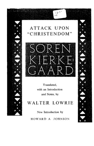 Attack Upon 'Christendom' 1854-1855