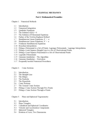 Celestial Mechanics Vol.2