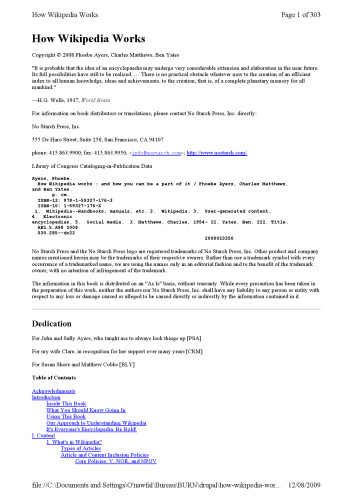 How Wikipedia Works: And How You Can Be a Part of It