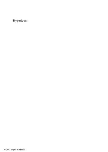 Hypericum: The genus Hypericum
