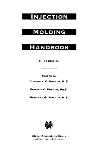 Injection Molding Handbook (Third Edition)