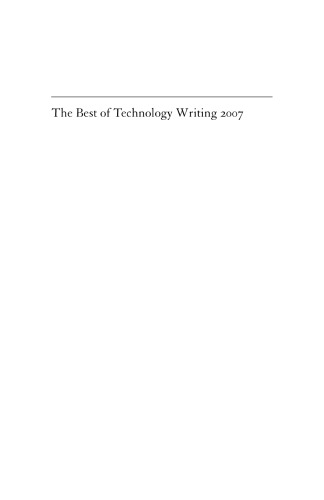 The Best of Technology Writing 2007