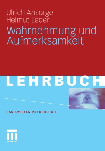 Wahrnehmung und Aufmerksamkeit (Lehrbuch)