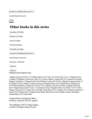 Marion Zimmer Bradley's Sword of Avalon