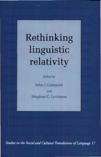 Rethinking Linguistic Relativity