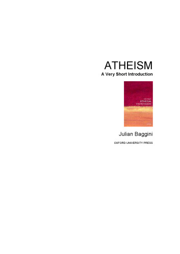 Atheism: A Very Short Introduction (Very Short Introductions)