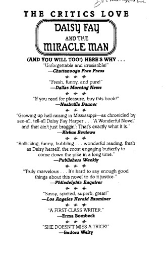 Daisy Fay and the Miracle Man