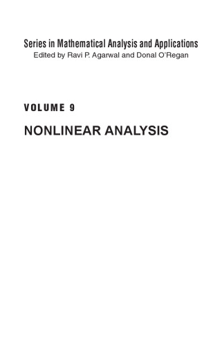 Nonlinear analysis