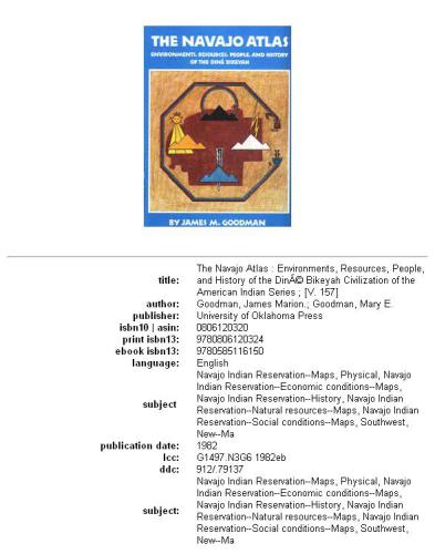 The Navajo Atlas: Environments, Resources, Peoples, and History of the Dine Bikeyah (Civilization of the American Indian Series)