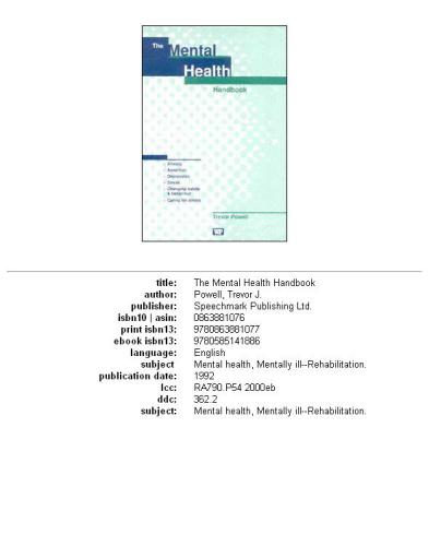 The Mental Health Handbook