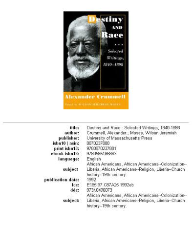 Destiny and Race: Selected Writings, 1840-1898