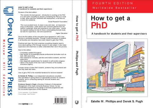 How to Get a PhD: A Handbook for Students and Their Supervisors