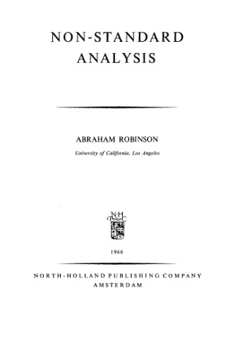 Non-Standard Analysis