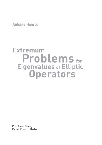 Extremum problems for eigenvalues of elliptic operators
