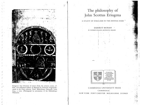 The Philosophy of John Scottus Eriugena: A Study of Idealism in the Middle Ages
