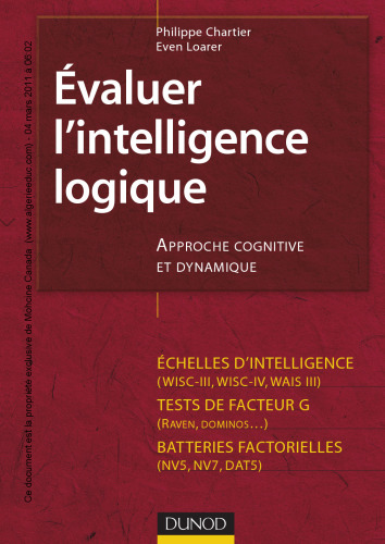 Evaluer l'intelligence logique : Approche cognitive et dynamique