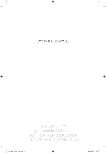 Saying the Unsayable: Monarchy and Democracy in Thailand (Nias Studies in Asian Topics)