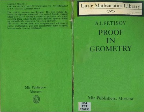 Proof in Geometry (Little Mathematics Library)