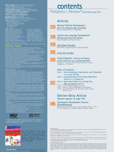 Pediatrics in Review - June 2011 32 6
