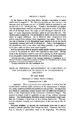 Note on Torsional Measurement of Variations of the Acceleration of Gravity by Interference Methods (
