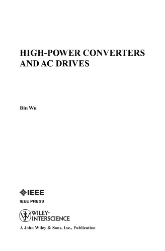 High-Power Converters and AC Drives