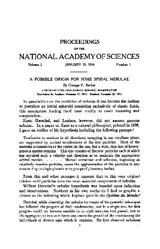 A Possible Origin for Some Spiral Nebulae (1916)(en)(8s)