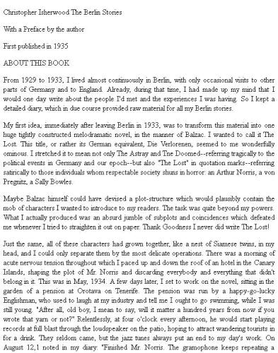 The Berlin stories: The last of Mr. Norris  and  Goodbye to Berlin