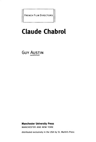 Claude Chabrol (French Film Directors)