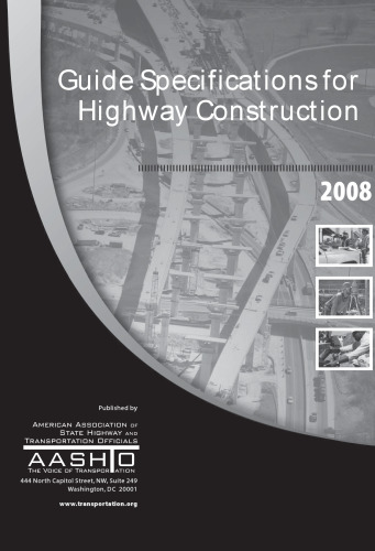 Guide Specifications for Highway Construction, 9th Edition