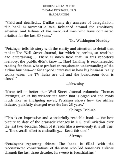 Hard landing: the epic contest for power and profits that plunged the airlines into chaos